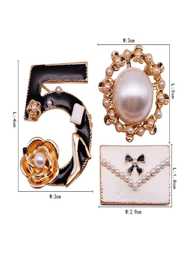 Glamtune Celebrity Designer Inspired Gift Set Wedding Party Jewelry Flower Brooch Pin - Image 2