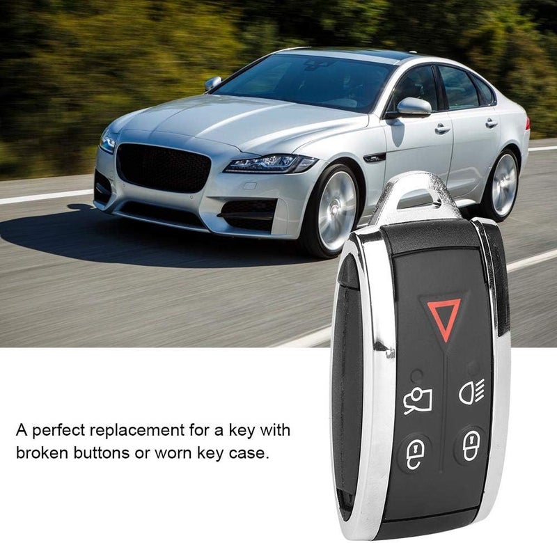 woobles Car Key Fob, Car Remote Key Fob Shell Case Replacement Fits for Jaguar XF 2009-2012 for Jaguar S-Type 2007-2008 5 Button - Image 5