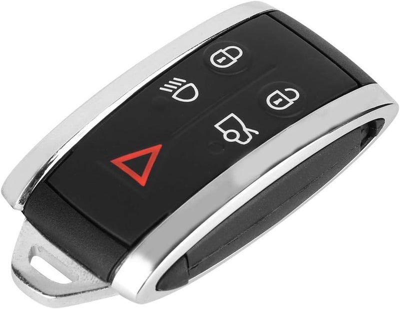 woobles Car Key Fob, Car Remote Key Fob Shell Case Replacement Fits for Jaguar XF 2009-2012 for Jaguar S-Type 2007-2008 5 Button - Image 2