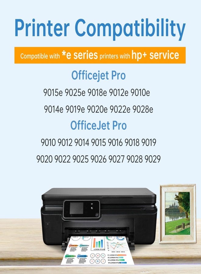 LEMERO 962XL Ink Cartridges Combo Pack High Yield Replacement for HP 962 962XL Ink Cartridges, Compatible for HP OfficeJet Pro 9015e 9015 9025e 9010 9025 9018e 9020 Printer,4-Pack - Image 2