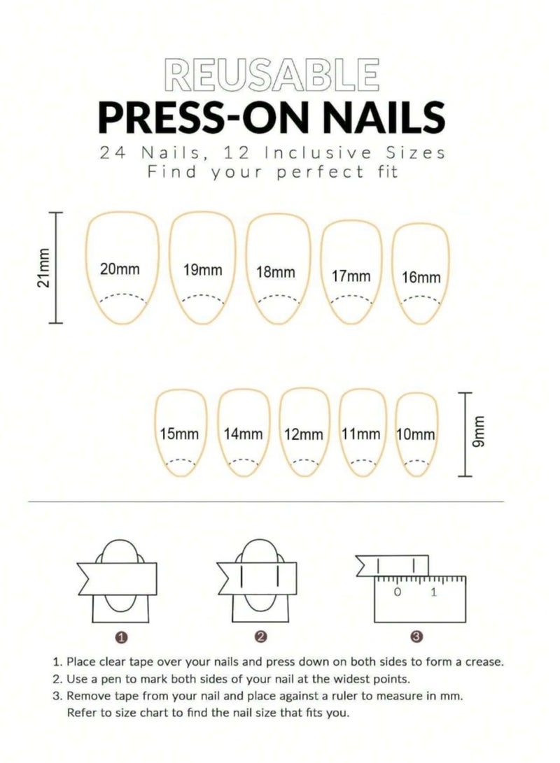 30pcs Oval Candy Color French Short Fake Nails Summer Style Fun Party Dating Daily Wear - Image 3