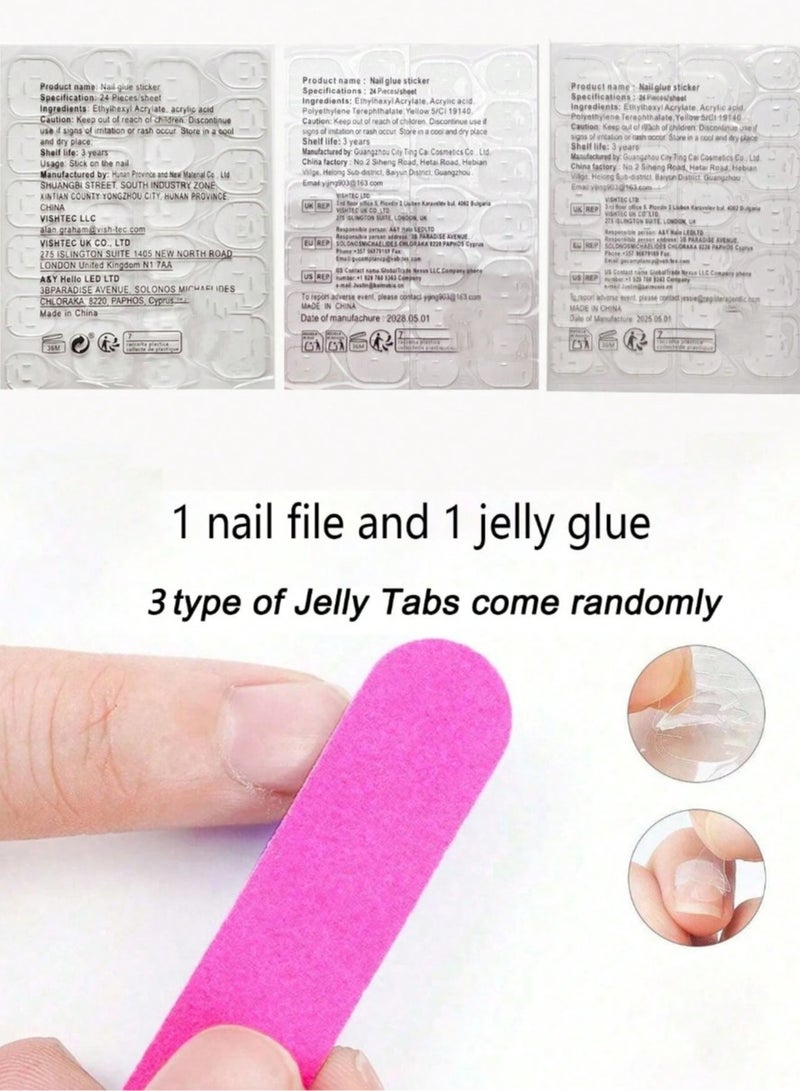 30pcs Oval Candy Color French Short Fake Nails Summer Style Fun Party Dating Daily Wear - Image 5