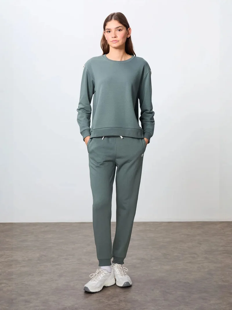 تومي لايف TOMMY Oversized Cotton-polyester Sweatshirt And Pants Set