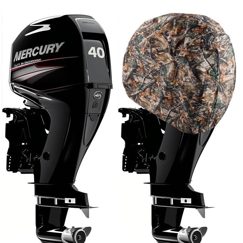 STenkl-D Outboard Motor Cover for Mercury, Heavy Duty Waterproof Boat Motor Cover with Mesh Vented, Fit 175HP, 200HP, 225HP, 175 PRO XS 4 Stroke V6 3.4L - Image 1