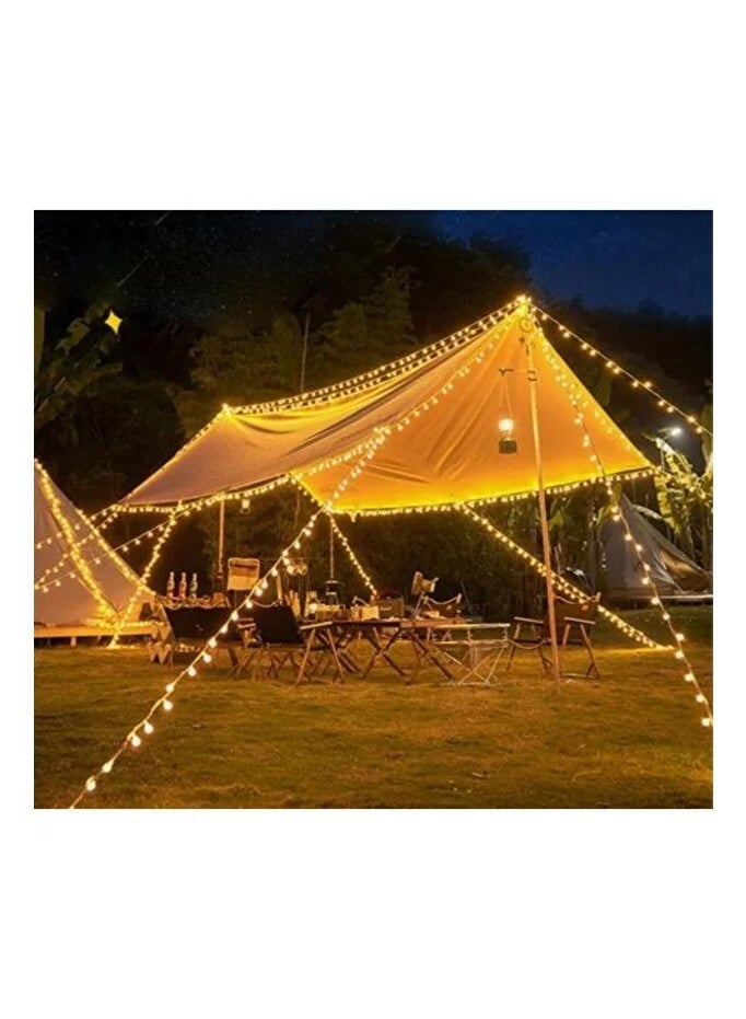 10-meter string of crystal ball lights (100 bulbs), energy-saving, for bedrooms and camping, electric operated - Image 3