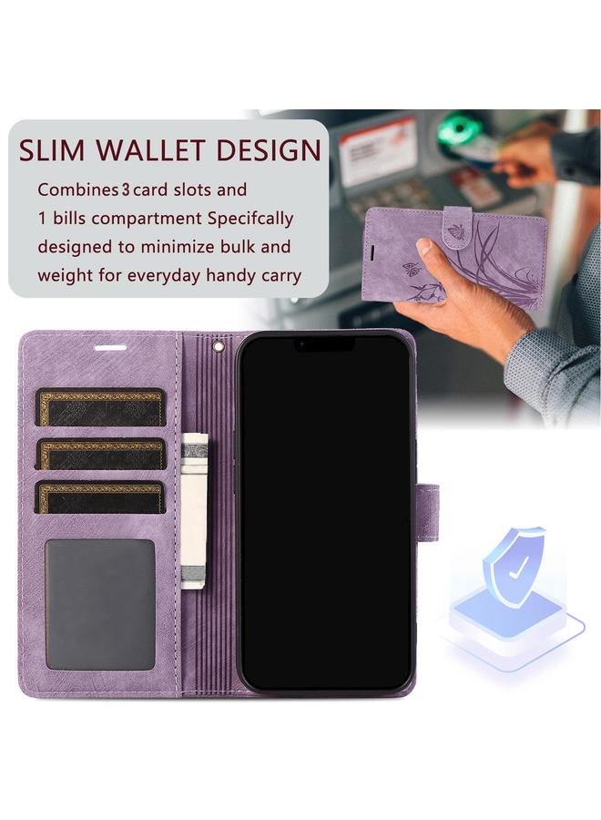 Green Tiger Case For Google Pixel 8 Pro Orchid Butterfly Embossed Leather Phone Case - Image 4