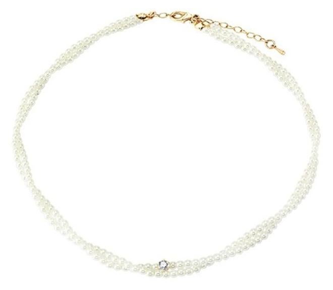 Huitich Elegant Twisted Faux Pearl Choker Necklace - Image 1