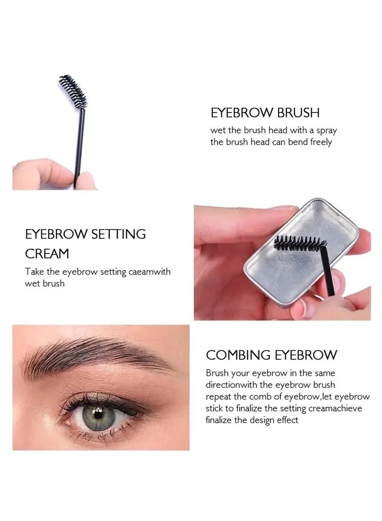 Kiss Beauty Eyebrow Soap Eyebrows Gel Eyebrow Styling Makeup Soap Brow Sculpt Lift Waterproof Transparent Stereotype Soap Brow - Image 2