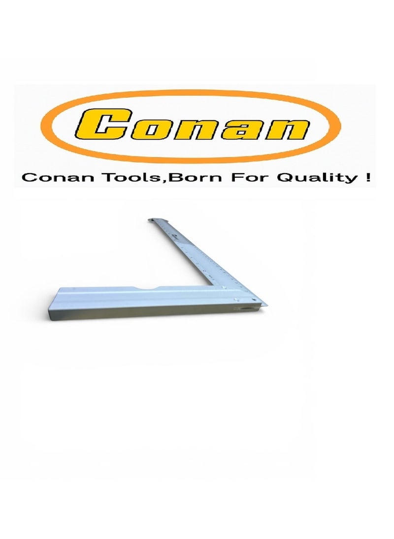 كونان مسطرة قياس وزاوية 90 درجة ألمنيوم احترافية بطول 30 سم / 12 إنش مع ميزان ماء – CONAN موديل COAS30 لقياس الزوايا والبناء والنجارة والحدادة والطلاب والمعاهد والجامعات والأعمال الهندسية - Image 5