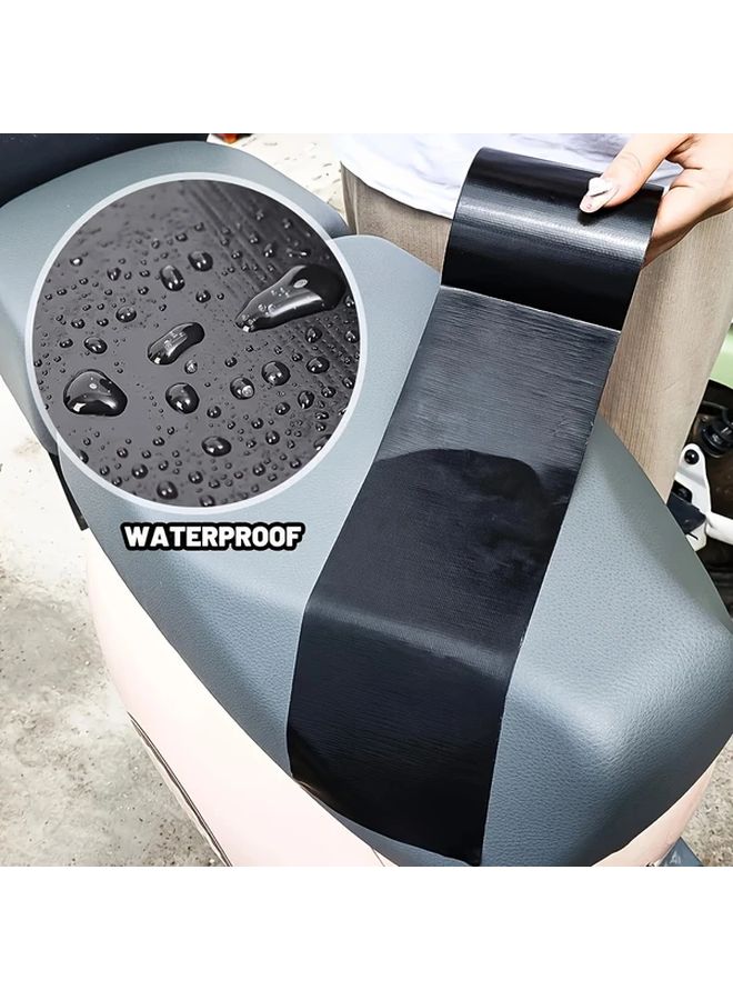 Black Self Adhesive Repair Tape Waterproof Durable PU Material for Sofas Car Seats - Image 5