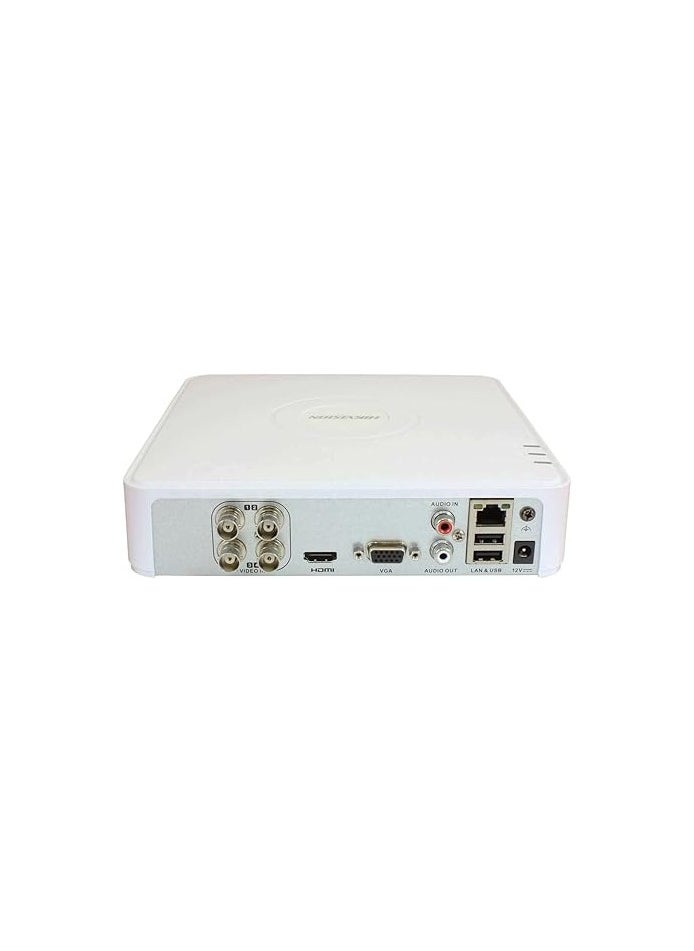 ماركة غير محددة - جهاز ارسال واستقبال هيكفيجن DVR تربو HD عالي الدقة DS-7104HGHI-F1، عدد 4 قنوات بوصلة BNC - Image 1