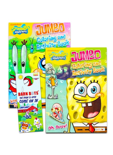 Quarepants Coloring And Activity Book Set (2 Books ~ 96 Pgs Each)