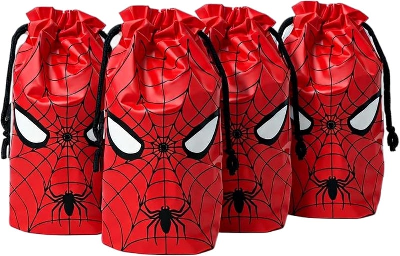 plplaaoo 30 Pcs 7 x 10Inch Spider Themed Gift Bags Spider Themed Treat Goodie Bags for Birthday Party Supplies Video Game Party Candy Bag - Image 1