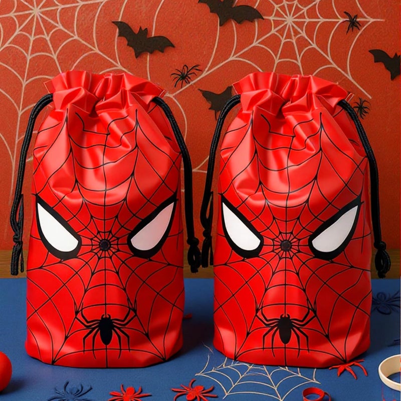 plplaaoo 30 Pcs 7 x 10Inch Spider Themed Gift Bags Spider Themed Treat Goodie Bags for Birthday Party Supplies Video Game Party Candy Bag - Image 4