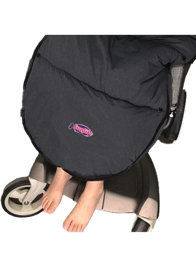 funlife Universal Stroller Footmuff, Waterproof Bunting Bag, Multi-use as Stroller Blanket footmuff Beige - Image 5