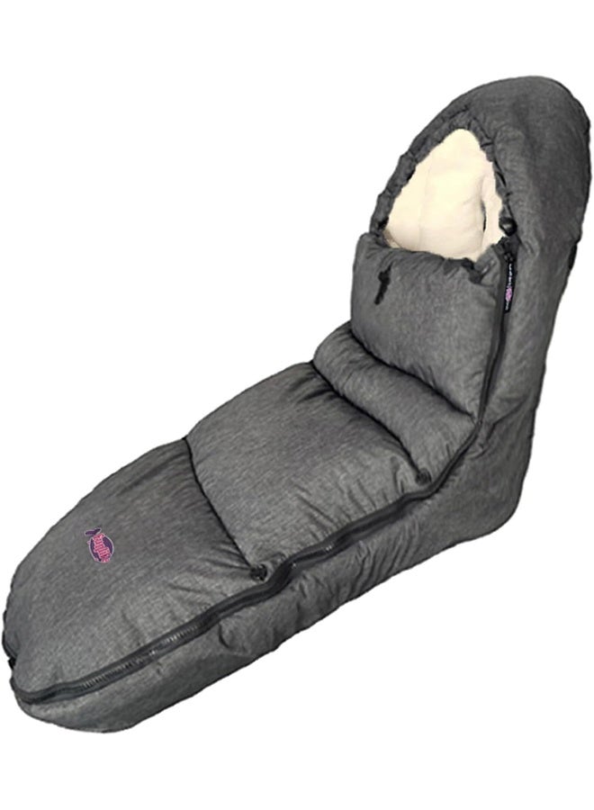 funlife Universal Stroller Footmuff, Waterproof Bunting Bag, Multi-use as Stroller Blanket footmuff Beige - Image 1