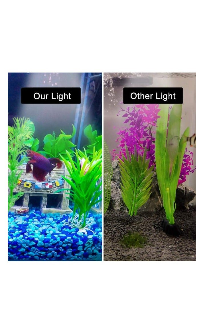 X5 24 LED Aquarium Light 10W Clip-on Lamp Aquatic Plant Lighting for 25 - 40 cm Fish Tank - Black - Image 2