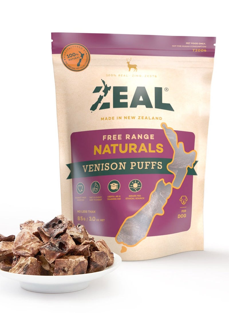 zeal Zeal Dried Venison Puffs 85g - Image 1
