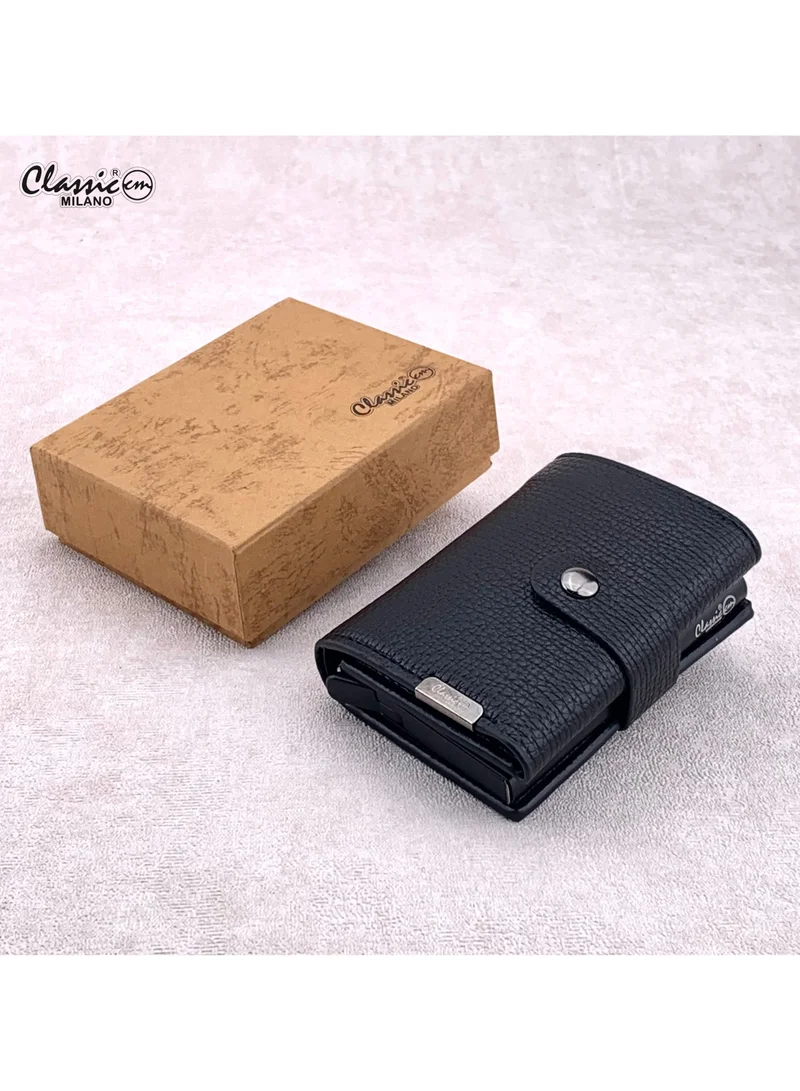 Classic Milano Classic Milano RFID Blocking Faux Leather Wallet for Men and Women | Card Holder Wallet Pop-up, Credit Card Holder for Men | Wallet for Men & Women’s Card Wallet