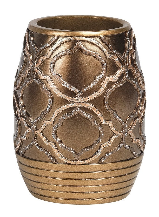 Popular Bath Tumbler, Spindle Collection, Gold - Image 1
