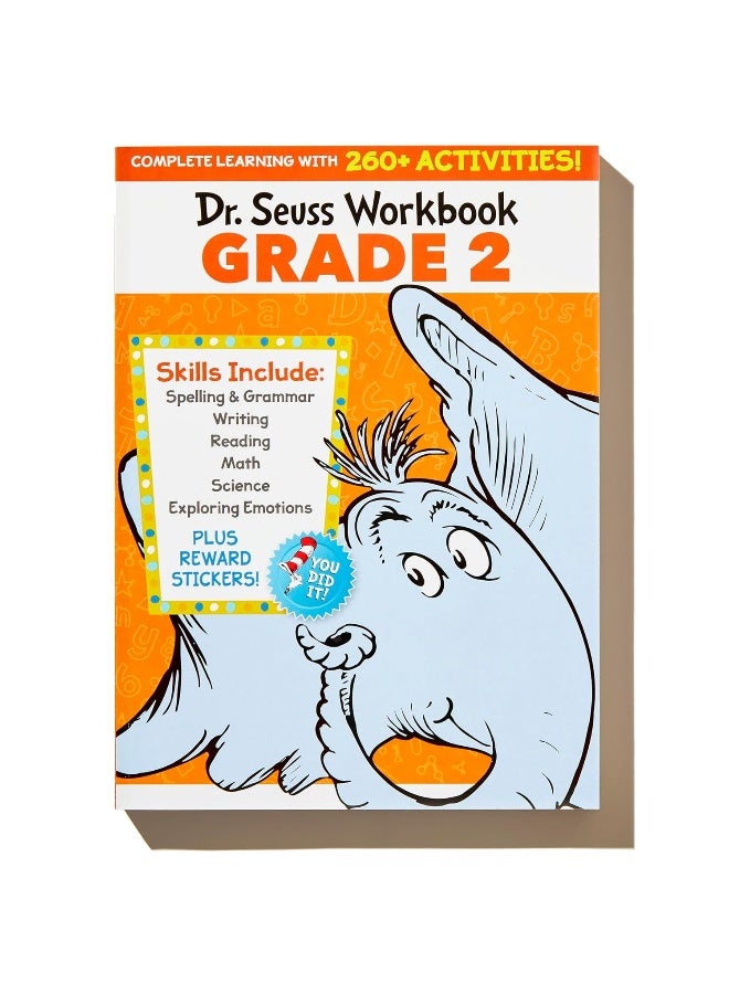 كتاب د. سوس: الصف الثاني: 260+ نشاط ممتع مع ملصقات والمزيد! (الهجاء، الصوتيات، فهم القراءة، القواعد، الرياضيات، الجمع والطرح، العلوم) - Image 2