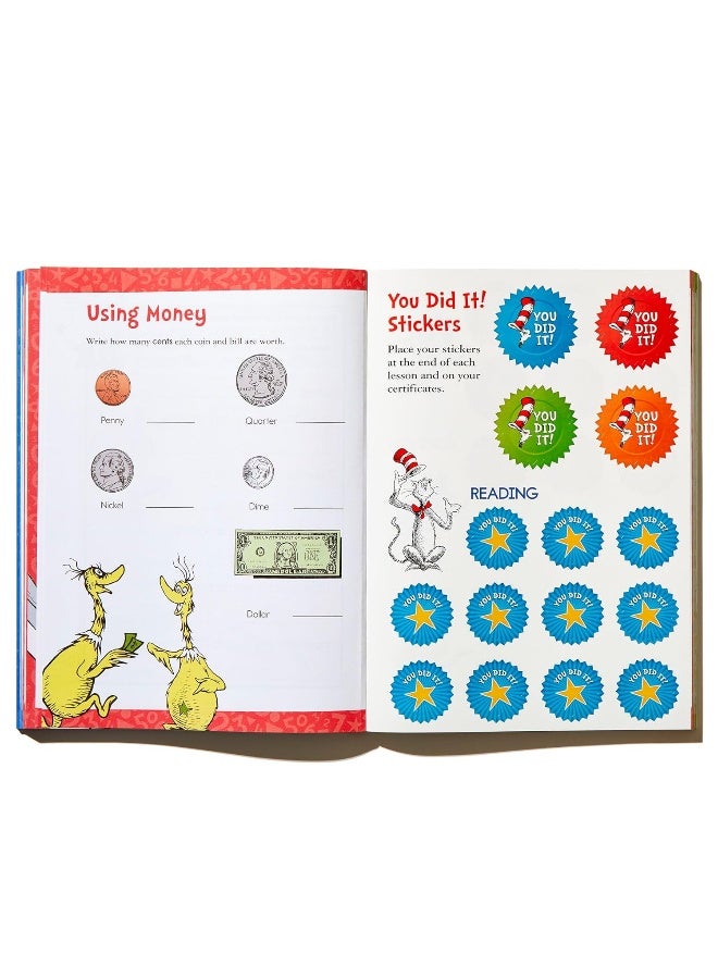 كتاب د. سوس: الصف الثاني: 260+ نشاط ممتع مع ملصقات والمزيد! (الهجاء، الصوتيات، فهم القراءة، القواعد، الرياضيات، الجمع والطرح، العلوم) - Image 5