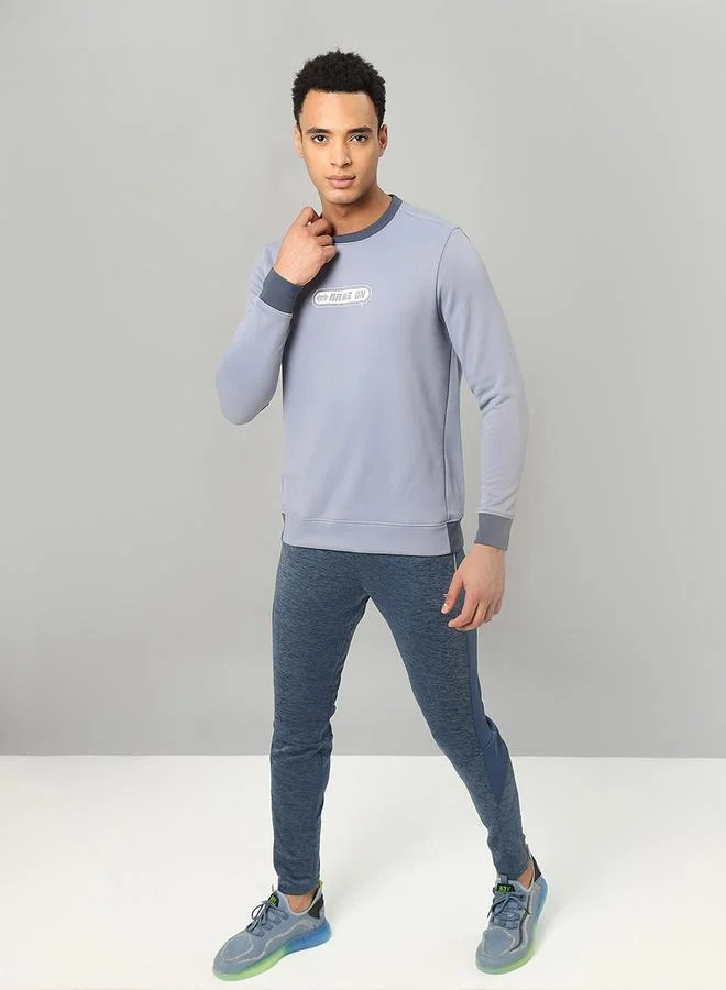 Technosport Technosport Full Sleeve Fleece Printed Sweatshirt
