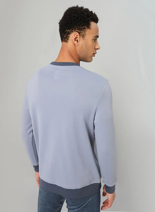 تكنوسبورت سويت شيرت مطبوع بأكمام كاملة من فليس تكنوسبورت