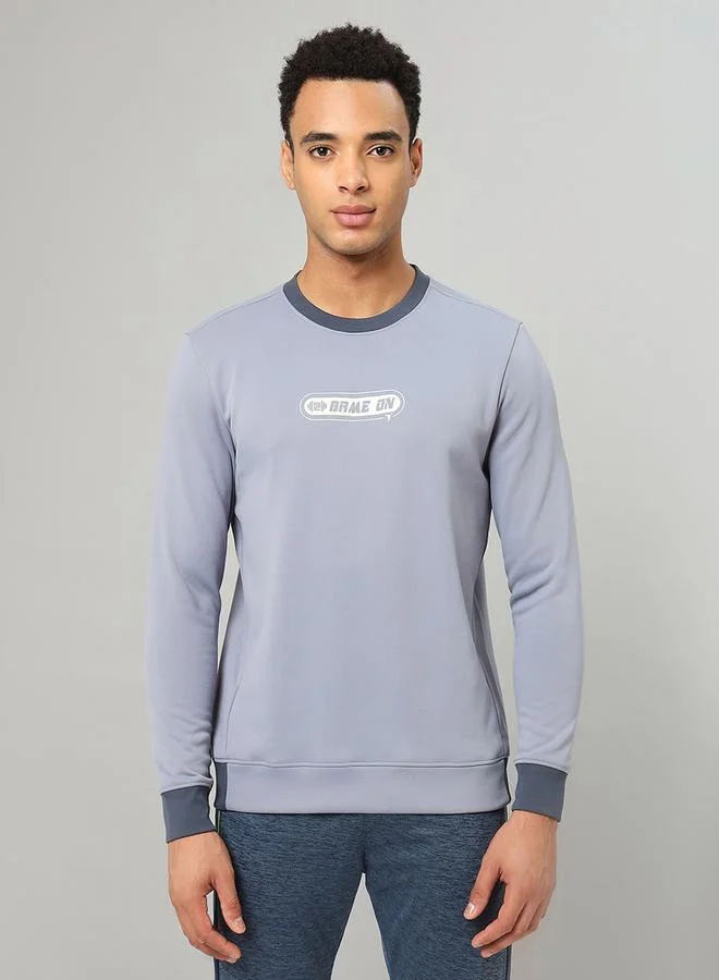 تكنوسبورت سويت شيرت مطبوع بأكمام كاملة من فليس تكنوسبورت