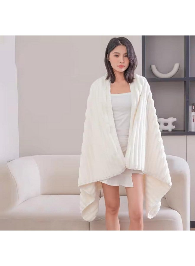 لينير منشفة حمام من الألياف الدقيقة LINEAR/منشفة حمام/مناشف من الألياف الدقيقة للحمام بحجم كبير/منشفة حمام للرجال والنساء/تصميم البطانة/300 جرام لكل متر مربع (140 سم × 70 سم) (بطانة كريمية) - Image 3