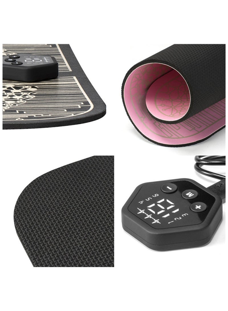 جهاز تدليك للقدم يعمل على إعادة تشكيل الساق ، جهاز تدليك كهربائي أوتوماتيكي كامل ، دوران القدم 6 أوضاع ، 19 مستوى كثافة محمول محفز للعضلات ، يخفف الآلام - Image 5