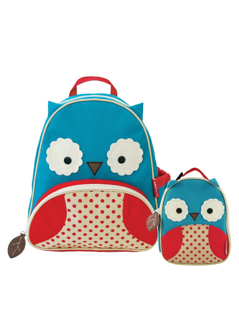 Skip Hop Skip Hop Owl Zoo Little Kid Backpack - 12 Inches and Lunch Bag 