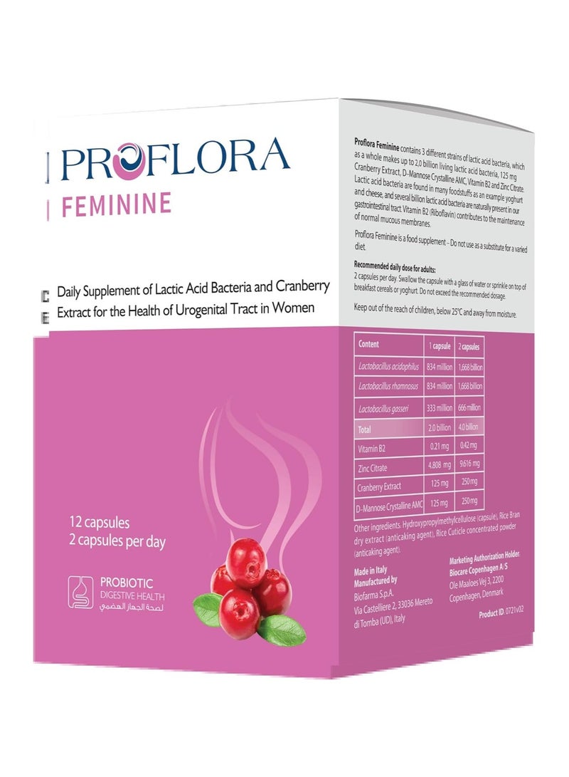 Proflora Feminine Probiotic for Intimate Health - 12 Tablets - Image 2
