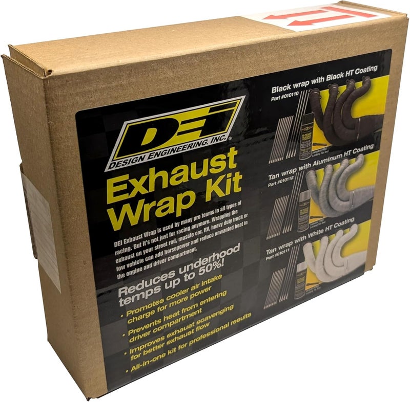 Design Engineering Automotive Exhaust & Header Glass Fiber Wrap Kit - Black HT - Image 2