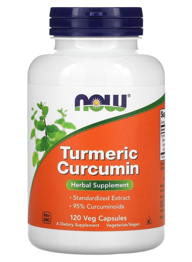 now Turmeric Curcumin 120 Veg Capsules