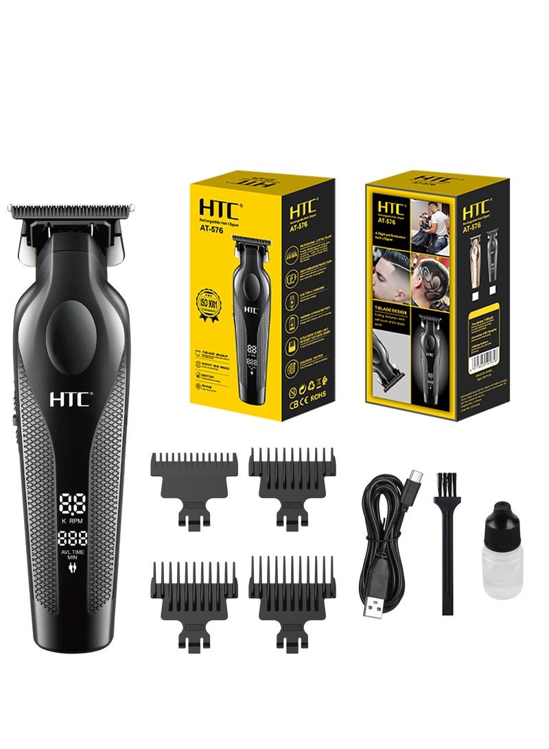 HTC AT-576 Cordless Hair Clipper with powerful motor and Zero Cutting blades - Image 1