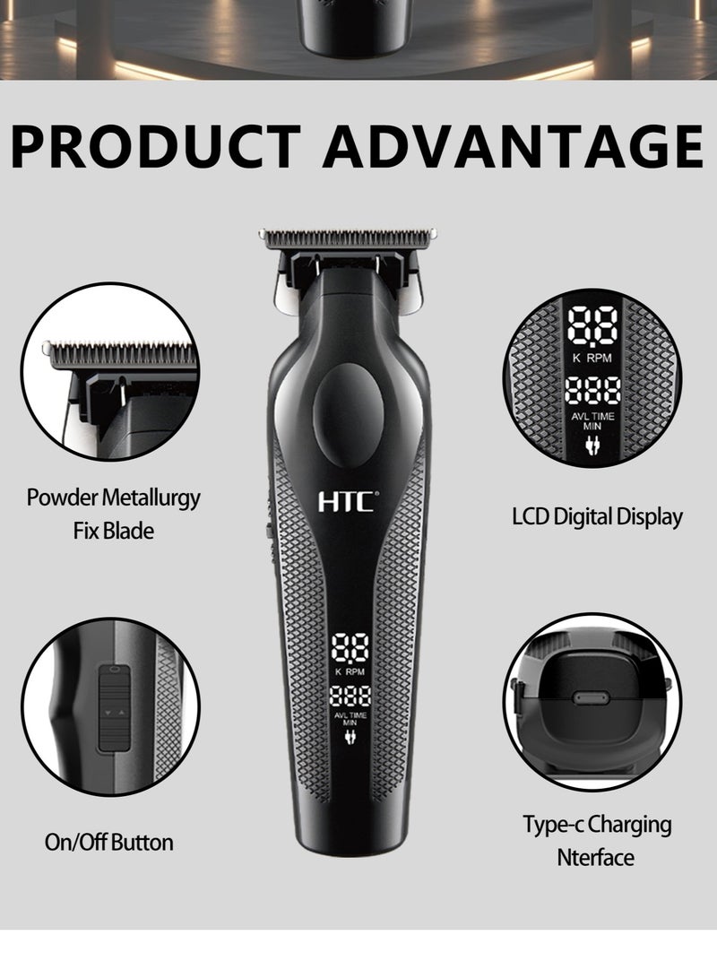 HTC AT-576 Cordless Hair Clipper with powerful motor and Zero Cutting blades - Image 3