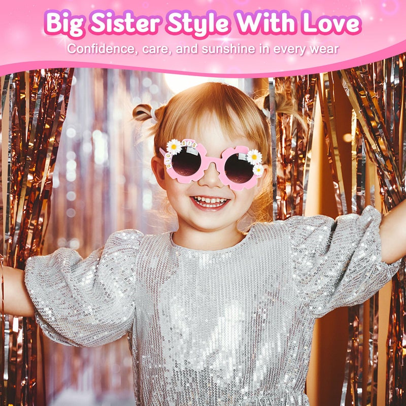 YENCHORN Big Sister Gifts for Girls Cute Promoted to New Big Sister to Be Announcement Gift Set Basket Includes 12OZ Tumbler Canvas Bag Bracelet for Little Girls Gift Ideas for Older Siblings of New Baby - Image 5