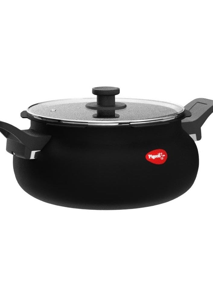 pigeon Pigeon By Stovekraft All in One Super Cooker Aluminium with Outer Lid Induction and Gas Stove Compatible 5 Litre Capacity for Healthy Cooking (Black)  - Image 1