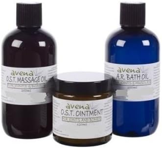 Eva O S T Osteoarthritis Complete Set O S T Massage Oil 250ml OST Ointment 120ml O S T Bath Oil 250ml