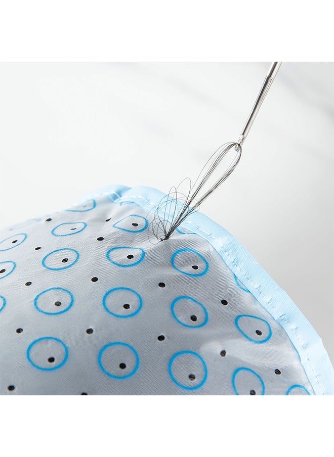 Generic - 2 Pcs Hair Dye Cap, Hair High Gloss Dye Hat with Plastic Hooks, Reusable Perforated Flip Salon Hair Cap and Hook Kit - Blue - Image 1
