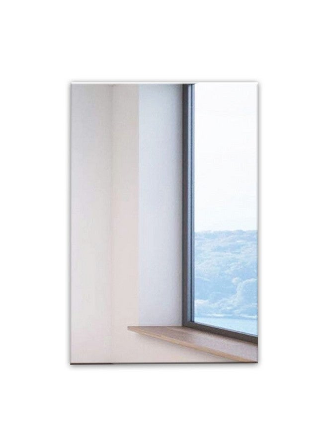 شارع الفن مرآة حائط بدون إطار من آرت ستريت للديكور المنزلي، مرآة زجاجية مستطيلة مشطوفة للحمام (فضية، 12 × 18 بوصة) (بدون إطار، مستطيلة) - Image 2