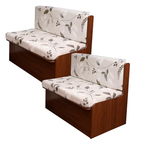 KRFOONN RV Dinette Cushion Covers Stretch Camper Cushions Cover Replacement Couch Cushion Slipcovers Washable Loveseat Slipcovers for Travel Trailer Couch Includes 2 Backrest Cover & 2 Bench Cover, 02 - Image 1