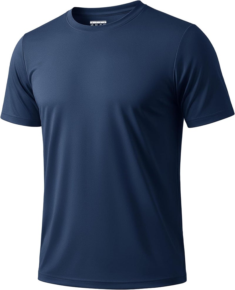 KEFITEVD Men's Short Sleeve UPF 50+ T-Shirts Rash Guard Quick Dry Sun Protection SPF Shirts Swim Athletic Workout Top Tee - Image 1