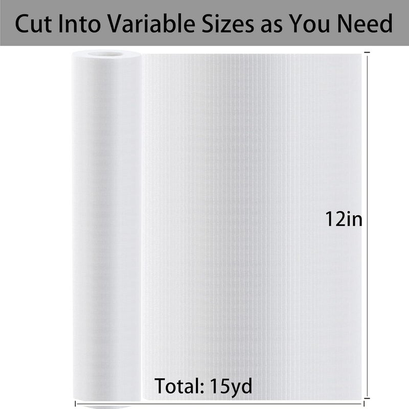 Seneme Water Soluble Stabilizer for Embroidery Topping Film (12 in x 15 yd Roll), 35um Clear Embroidery Stabilizers - Wash Away Embroidery Stabilizer for Machine Embroidery Stabilizer and Hand Sewing - Image 1