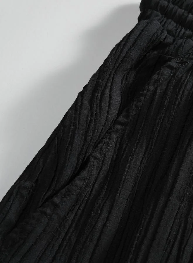 Take Two Textured Short Sleeve Shirt and Shorts Co-Ords by Styli