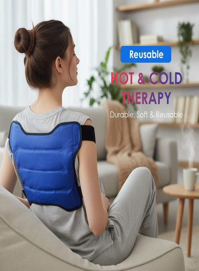 كارب لفافة جل ساخنة وباردة قابلة لإعادة الاستخدام لكامل الجسم من كارب | علاج بالضغط لتخفيف آلام الورك وأسفل الظهر وعرق النسا والفخذ | متينة وناعمة وقابلة لإعادة الاستخدام | سهلة الحمل في المكتب أو أثناء السفر أو في صالة الألعاب الرياضية (عبوة واحدة) - Image 2