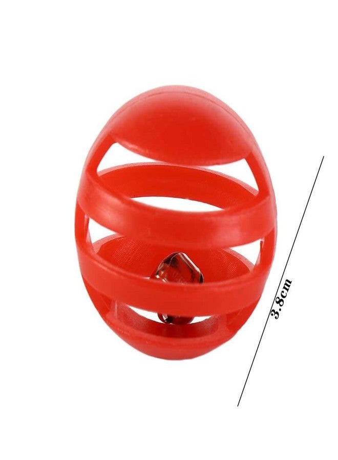 Pokinge 10 Pieces Cat Bell Ball Toy, Radom Color Plastic Cat Interactive Toy Funny Cat Toy Jingle Balls Ronud Chasing Cat Toys Small Creative Pet Supplies - Image 2