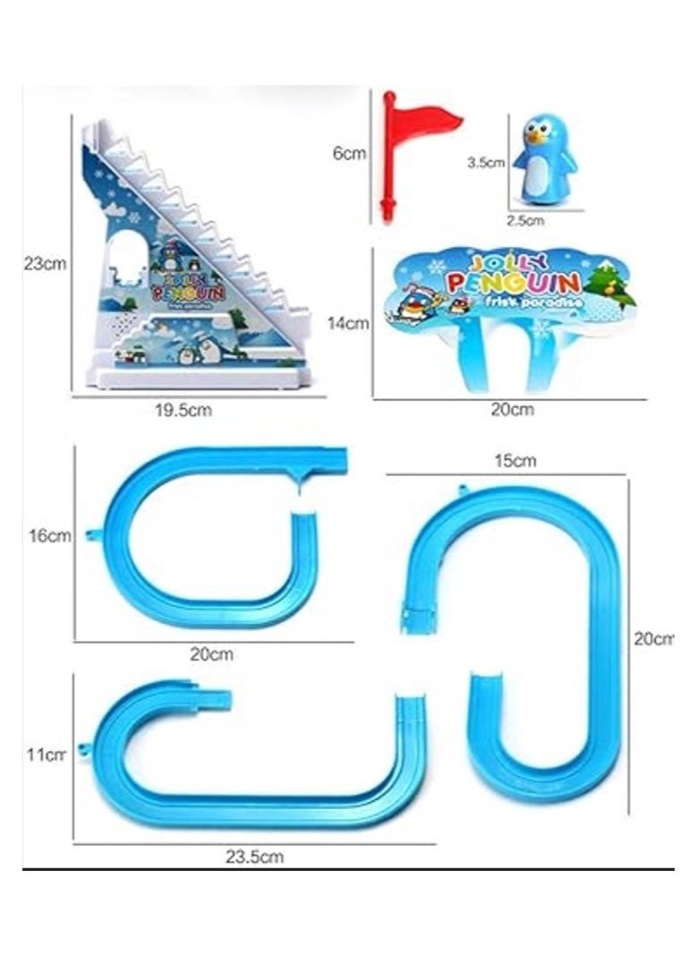 Penguin and Ladder Game (Large Size) - Jolly Penguin Game - Kids Slide Game - Penguin Slide and Ladder Set - Penguin Slide Game with Music - Penguin Slide Game - Climbing Ladder Game - Penguin and Ladder Slide Game - Ladders and Penguin Games - Kids Slide Games