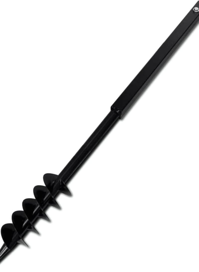 GGOOT Hardware,Tools,Drills,Augers,Ground Drill with Handle 80 mm with Extension Tube 5 m Steel - Image 5
